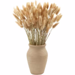 MIHUAGE 17-Inch Artificial Dried Rabbit Tail Pampas Grass Bouquet, 120-Count
