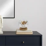 Mainstays Artificial Bunny Tail Cloche on Wooden Base, 6.5" - Image 2