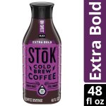 SToK Extra Bold Dark Roast Black Unsweetened Ready to Drink Cold Brew Coffee Bottle, 48 fl oz​